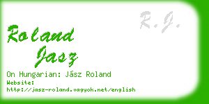 roland jasz business card